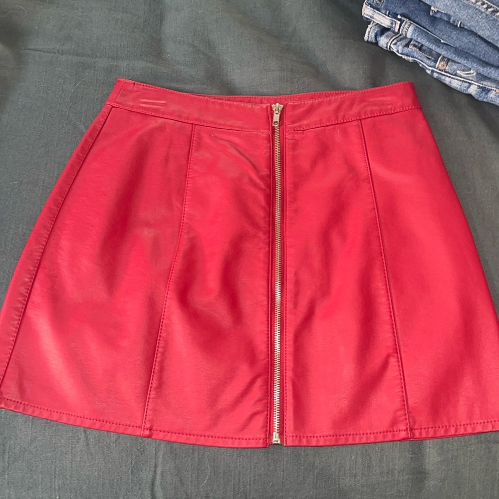 Leather skirt
